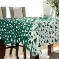 thumbnail image 5 of Yayeee Tablecloths 60" x 60" Rectangle Wrinkle Resistant Party Table Cover, Green and White Pattern, 5 of 8