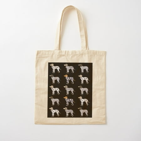 Italian Greyhounds Rompers Pattern Cotton Tote Bag Canvas Tote Bag  Family Gift For Mother  Her