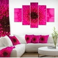thumbnail image 1 of Macro Photo of Gerbera Flower - Flowers Canvas Wall Artwork, 1 of 3
