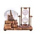 thumbnail image 1 of Caja de música vintage con forma de Torre Eiffel con esfera de cristal LED y temporizador, 1 of 2
