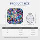 thumbnail image 3 of Fotbe Colorful Tie Dye Stained Glass 2 Juego de 2 Piezas de Parasoles para Parabrisas | Bloqueador Solar para Auto | Accesorios Plegables para Protección Solar Interior-Small, 3 of 6