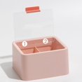 thumbnail image 4 of Ponga de Algodón de Algodón de Pongnas, Organizador Cosmético de la Caja de Almacenamiento de Cubierta Transparente Para Almohadillas de Maquillaje de Algodón Lápiz Labial, 4 of 5