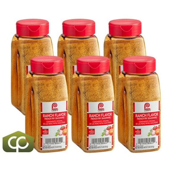 Lawry's Ranch French Fry Seasoning, 15 oz. - 6/Case - Exciting Flavor for Fries