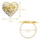 thumbnail image 2 of 8 anillos para servilletas, porta anillos de servilletas con forma de corazón, anillos de mesa para cenas, bodas, decoración de mesa (G, 2 of 5