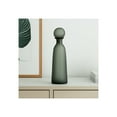 thumbnail image 4 of Glass Vase with Vertical Ribbed Detailing and Round Stopper Accent Aligned to Coastal Trend for Modern Decorative Display in Contemporary Interior Settings, 4 of 11