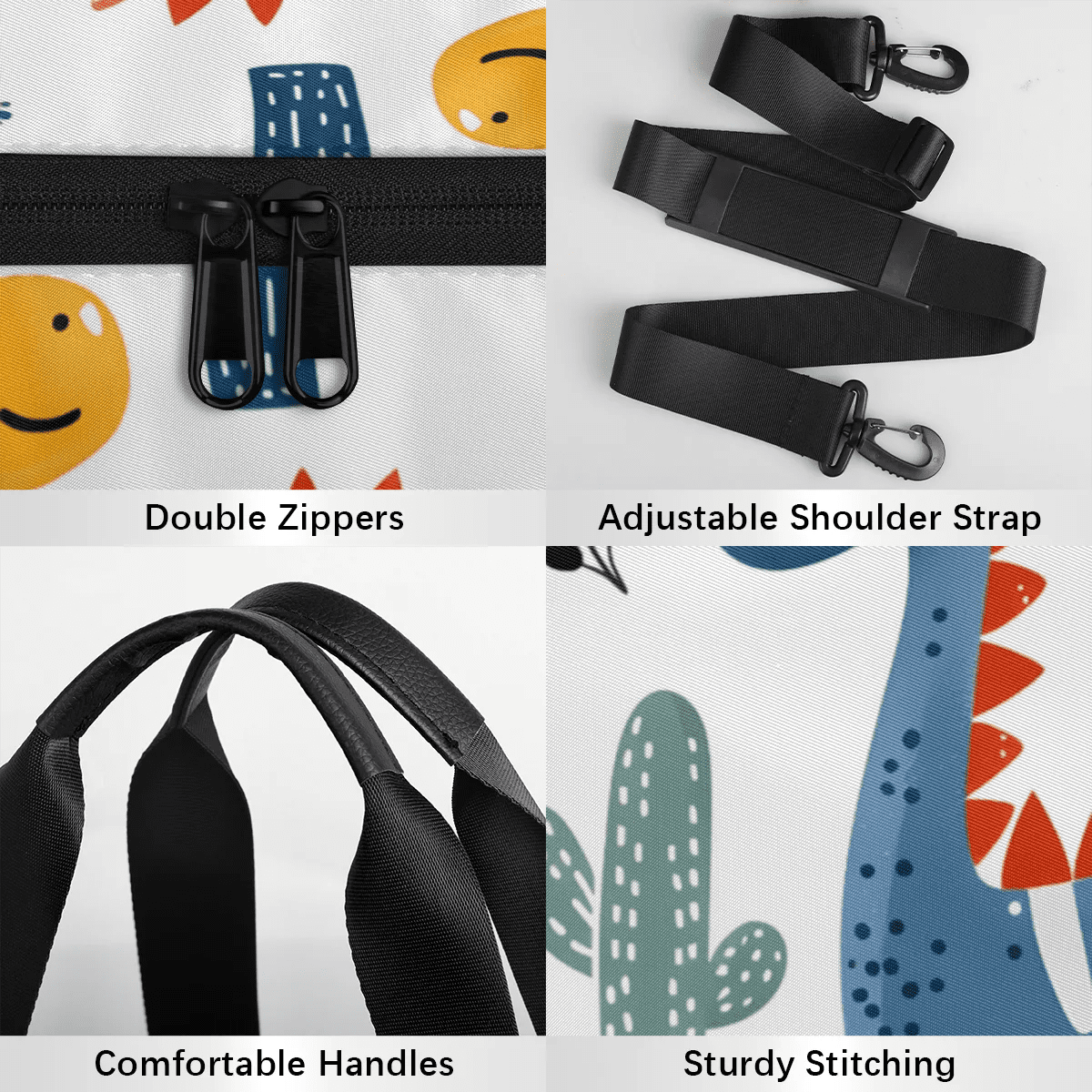 Qzjjjmy Foldable Sport Duffle Bag for Kids Teens Cartoon Sport Gym Bag Lightweight Boys Overnight Bag