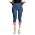 thumbnail image 6 of Zulora Women's High Waist Slim Capri Leggings with Side Pockets Stretchy Cropped Yoga Pants Soft Moisture Wicking Fabric for Fitness Running Jogging Pilates Dance Casual Daily Wear, 6 of 8