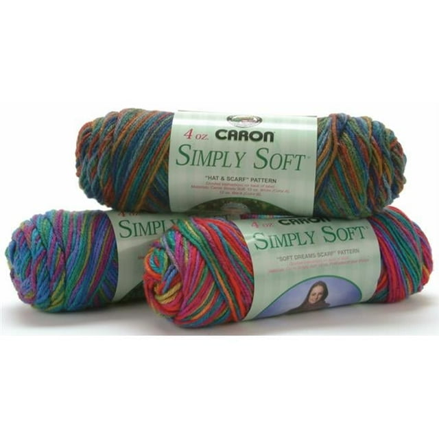Fil Caron® Simply Soft®, Acrylique #4 Moyen, 6oz/170g, 315 Yards