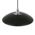 thumbnail image 6 of Evelyn&Zoe Alvia 14.5" Wide Pendant with Metal/Glass Shade in Matte Black/Polished Nickel/Clear, 6 of 12