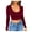 RD2, variant on Women Solid Color Bottom Shirt Short Cut Low Cut With Navel Tight Fitting Long Sleeved T Shirt For Women Workout Shirts Large, Size M