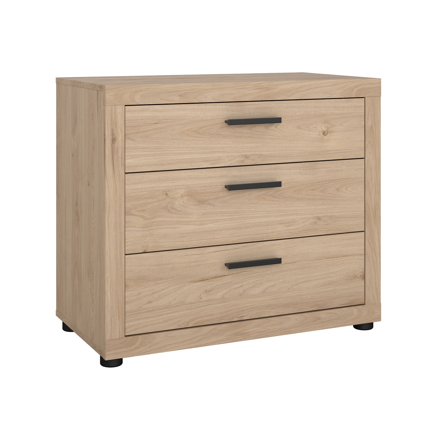 Tvilum Mira 3 Drawer Dresser for Adults, Jackson Hickory