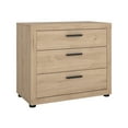 thumbnail image 4 of Tvilum Mira 3 Drawer Dresser for Adults, Jackson Hickory, 4 of 13