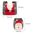 thumbnail image 5 of Tema de Navidad Tapa de inodoro Santa Inodoro Feliz Navidad Decoraciones de baño Afortunado Sencillez, 5 of 5