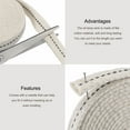 thumbnail image 3 of Uxcell Oil Lamp Wick Cotton 5/8 inch Flat Wide 32.8ft Long with Black Stitch for Lighting 1 Pcs, 3 of 5