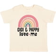 thumbnail image 3 of Inktastic Gigi and Pappy Love Me Grandchild Rainbow Girls Toddler T-Shirt, 3 of 5