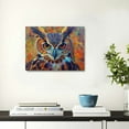 thumbnail image 2 of Acheng Owl Minimalist Abstract Art Design Horizontal Canvas Wall Art Prints Pictures Gifts Artwork Framed For Kitchen Living Room Bathroom Wall Home Decor Ready to Hang 16x12inch, 2 of 6