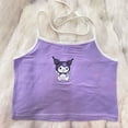 thumbnail image 1 of Sanrio Kuromi-Camiseta sin mangas con estampado de dibujos animados para mujer, ropa sin mangas con cuello colgante, ajustada, estilo Y2k, Kawaii, ideal para regalo, 1 of 6