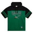 thumbnail image 2 of Men's Mitchell & Ness Kelly Green Philadelphia Eagles  Off Field Vintage Logo Short Sleeve Pullover Hoodie, 2 of 6