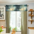 thumbnail image 3 of Yayeee Kitchen Valance Rod Pocket 54" x 18" Living Room Window Curtain, Night Forest Scene, 3 of 6
