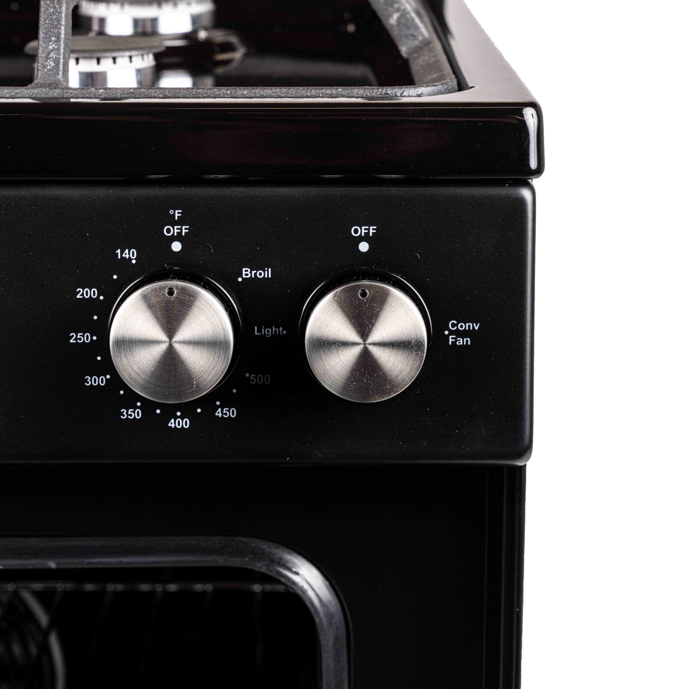 Magic Chef 24 in 4-Burner Freestanding Gas Range in Black in Black
