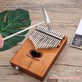 thumbnail image 2 of Kalimba Storage Bag Case Shoulder Bag Bolso de mano para pulgar de 17 teclas, 2 of 8