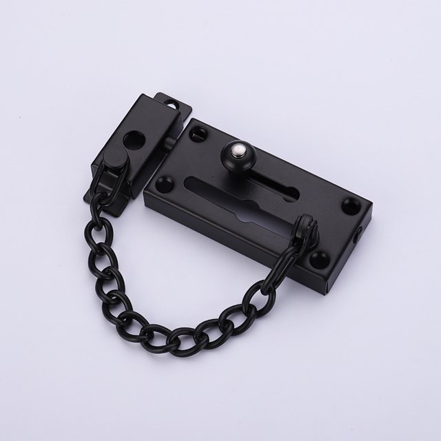 Cerradura de cadena para puerta, pestillo de cerradura de puerta con cadena antirrobo, protector de puerta de cadena con cerradura deslizante, perno cilíndrico, cerraduras de cadena resistentes p