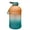 Orange Green Gradient, variant on KEVENZ Water Bottle with Time Marker, 1 Gallon Water Bottle with Straw, Leakproof Water Jug, BPA Free, Black