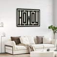 thumbnail image 2 of Framed Funky Big Howdy Canvas Wall Art Western Modern Decor Black and White Southwestern Country Ranch Sign Picture Print Minimalism Trendy Farmhouse Living Room Poster(12x16in Framed), 2 of 6