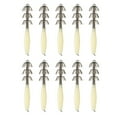thumbnail image 1 of Crochets de Calmar à Trois Couches Efficaces pour Éviter le Découplage, Rotation, ABS Noctilucent, Acier à Haute Teneur en Carbone, Crochets Rigides et Tranchants pour Parapluie, Leurres, Couleur Lumineuse, 10 Pcs, 1 of 9