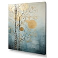 thumbnail image 2 of Designart "Gilded Blue Trees Vista I" Landscape Trees Canvas Wall Art, 2 of 7