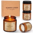 thumbnail image 6 of 4 Pack Scented Candles Essential Oil Fragrance Soy Wax Jar Candle Gift Set for Spa, Mother's Day Gift,Floral Scents, 14oz 120h, 6 of 9