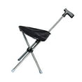 thumbnail image 4 of Bastón de trekking con asiento,Bastón de trekking antideslizante con asiento de bastón,Silla de caña plegable con asiento de caña plegable antideslizante,Bastones de trekking Negro, 4 of 8