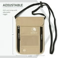 thumbnail image 6 of VENTURE 4TH Neck Pouch Travel Wallet - RFID Blocking Passport Holder - Beige, 6 of 8