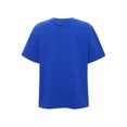 thumbnail image 4 of Jhaoyu Kids Boys Girls Solid Color Short Sleeve T-Shirt Casual Crew Neck Basic Tees Top School Shirts Blue 160, 4 of 7
