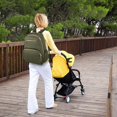 thumbnail image 2 of Fisher-Price 17”L Signature Morgan Quilted Multi-Pocket Diaper Bag Backpack with Matching Changing Pad, Insulated Bottle Pocket, Tablet Pocket and Stroller Straps in Olive Green, 2 of 2