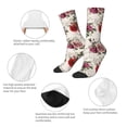 thumbnail image 3 of Yiaed Rose Flowers Print Great elasticity Crew Socks Sports socks for Men and Women, 3 of 5