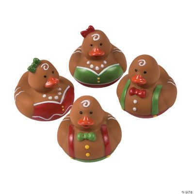 Gingerbread Rubber Duckies, Toys, Character Toys, Christmas, 12 Pieces