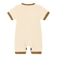 thumbnail image 5 of mgoYE Preemie Baby Boy Clothes Newborn Baby Boy Going Home Outfit Romper Jumpsuit With Beanie Hat Waffle Fall Winter Clothes Size 3-6 Months, 5 of 9