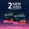 Goodnites Nighttime Bedwetting Underwear, Girls Large 6895 lb, 58