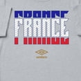 thumbnail image 2 of Umbro Men's France Stacked Soccer T Shirt (Grey Heather, S-XXXL), 2 of 4