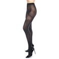 thumbnail image 5 of MeMoi Simple Rib/Solid 2pr CT tights - Womens - Female (Small/Medium, Gray-Black), 5 of 6