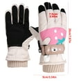 thumbnail image 2 of Ugoldhm Kids Ski Snow Gloves - Waterproof Windproof Warm Gloves for Winter Outdoor Snowboard (5-8 Years), 2 of 8