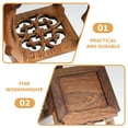 thumbnail image 5 of Nicehomfit Wooden Display Pedestal Coffee Color Rustic Flower Pot Base for Home Crafts and Planter Stand, 5 of 8
