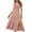 Pink womens dresses, variant on Wycnly Summer Dresses for Women Elastic Waist Smocked Swing Slit One Shoulder Dresses Sleeveless Slash Neck Solid Maxi Sun Dress Army Green XL