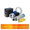 thumbnail image 2 of CNC Machine Tool Spindle 2200w 2.2kw 24000RPM ER20 Water Cooling Spindle VFD 80w Water Pump 80mm Bracket ER20 Collets ,Efficient Performance, 2 of 7