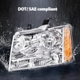 thumbnail image 3 of PIT66 Corner Headlight Assembly Chrome/Clear Fit For Chevy Tahoe Suburban 1500 07-2014, 3 of 9