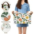 thumbnail image 5 of Yayeee Foldable Storage Basket for Shelves with Handles Set of 2 Waterproof Cloth Bins, Retro Colorful Flowers, 5 of 7