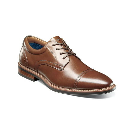 

Nunn Bush Centro Flex Cap Toe Oxford Leather Shoes Dressy Cognac 84984-221