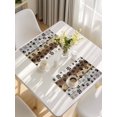 thumbnail image 5 of Cute Dog Claws Placemats Set of 6, Farmhouse Brown Grey Wooden Puppy Pawprints Placemats for Dining Table, Place Mats for Kitchen Tabletop, Waterproof Wipeable Dining Table Mats Set, 5 of 9