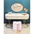 thumbnail image 2 of Maklaine Modern 16.5''H x 15''W x 15''D Contemporary Ottoman/Stool in Pink, 2 of 8